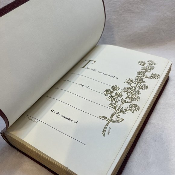 Holy Bible King James Dictionary Concordance Holman Red Letter Version Burgundy - Picture 6 of 12